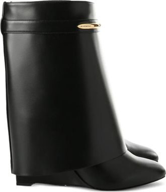 Givenchy Shark 95 Leather Ankle Boots Shoes