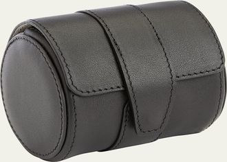 Royce Leather Monogrammed Leather Travel Watch Roll