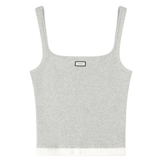 Entire studios Lounge Tank - female - ENTIRE STUDIOS - Sleeveless Tops - Gray - M - Tops