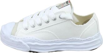 Miharayasuhiro Sneakers, male, White, 7 UK, White Canvas Low Top Sneaker