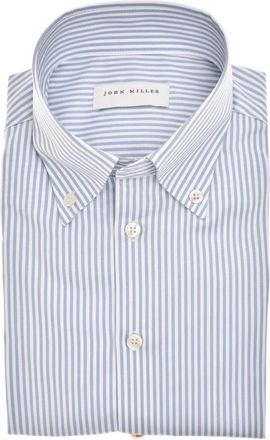 John Miller Overhemd Slim Fit - Heren - Casual Overhemden - Veelkleurig - S - Leer - Overhemden