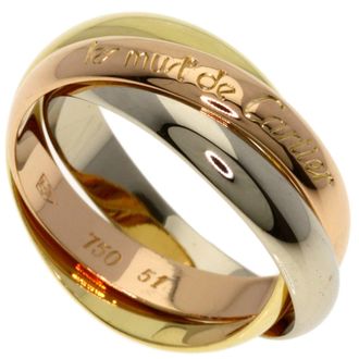 Cartier Trinity Yellow Gold (18K) Pink Gold (18K) White Gold (18K) Band Ring (Pre-Owned)