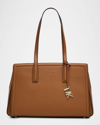 Michael Kors Laila Medium Leather Tote Bag