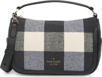 Kate Spade New York smoosh check crossbody bag in Black Multi. at Nordstrom