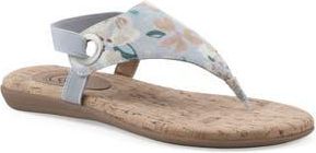 White Mountain Lifeway Slingback Sandal in Light Blue/Floral/Fab at Nordstrom Rack, Size 9.5