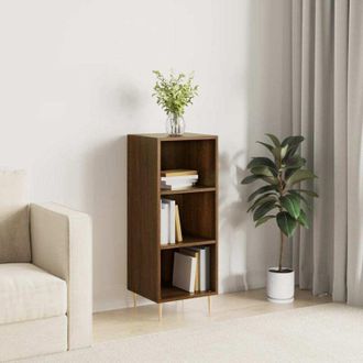 vidaXL Vidaxl - Aparador De Madera De Ingenier&iacute;a Marr&oacute;n Roble 34,5x32,5x90 Cm