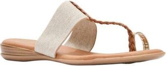 Andr&eacute; Assous Neo Toe Loop Sandal in Beige/Linen at Nordstrom, Size 10