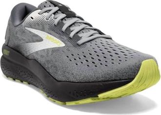 Brooks Men Ghost 16 Running Shoes In Primer/grey/lime