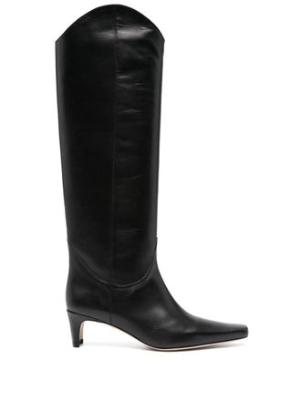 Staud 55mm Western Wally boots - Black