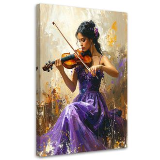 Feeby Impresi&oacute;n De Imagen Chica Tocando El Viol&iacute;n 70x100