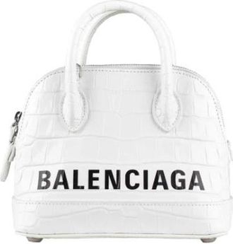 Balenciaga Pre-owned Ville Handtas - Dames - Vintage Handtas - Wit - ONE Size - Leer - Vintage