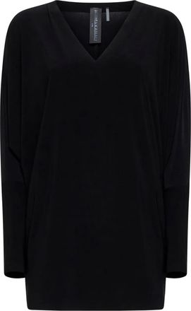 Norma Kamali Maglione con scollo a V - Nero