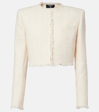 Balmain Cropped tweed jacket