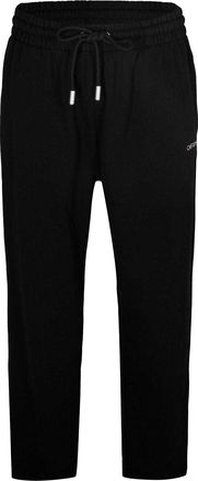 Off-white Off White Herenfleece-joggingbroek met elastische tailleband (Zwart/roze)