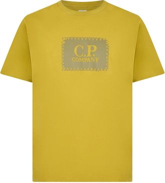 C.P. Company Logo T-Shirt - Heren - T-shirts - Geel - S - Katoen - Tops