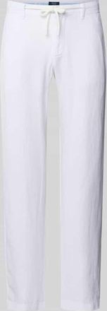 Mc Neal Leinenhose mit Tunnelzug und Ges&auml;&szlig;taschen in Weiss, Gr&ouml;&szlig;e M