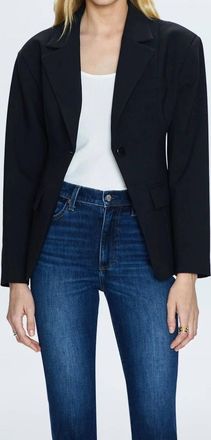 Pistola Denim Stassi Cropped Blazer In Black
