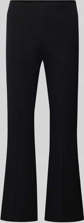 Jake*s Flared Stoffhose mit Nahtrei&szlig;verschluss in Black, Gr&ouml;&szlig;e 32