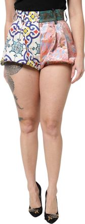 Dolce & Gabbana Multicolor High Waist Women Hot Pants Shorts