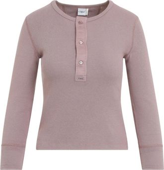 Chlo&eacute; Round-neck Knitwear, female, Pink, M, Round-neck Jumper