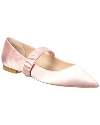 Stuart Weitzman Maxine Satin Ballet Flat
