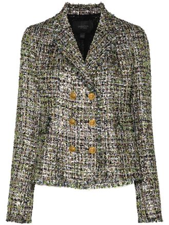 Giambattista Valli boucl&eacute; blazer - women - Silk/Polyamide/Polyester/Cotton/Acetate/Viscose/Acrylic - 44 - Black
