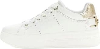 Guess Wesli Sneakers - Dames - Sneakers - Wit - 37 EU - Leer - Schoenen