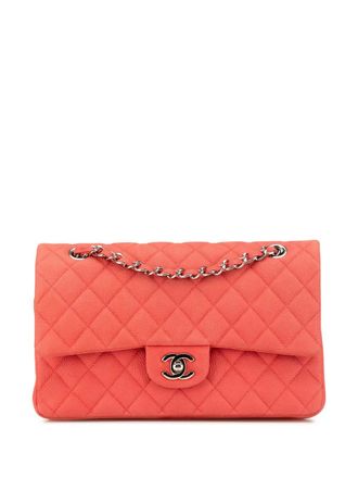 Chanel 2012-2013 Medium Classic Caviar Double Flap shoulder bag - Pink
