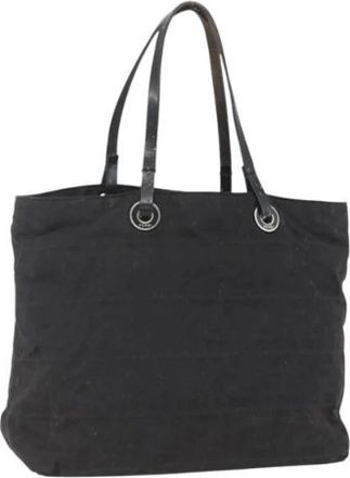 Fendi Pre-owned Canvas Tote Bag - Dames - Vintage Shopper - Zwart - ONE Size - Vintage