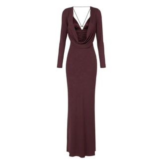 Elisabetta Franchi Dames, Jurken, Rood, Maat: XS Jersey