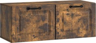 vidaXL Mueble Para Tv De Pared Roble Ahumado 78,5 X 31 X 30 Cm Vidaxl