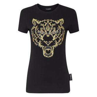 Plein Sport Camiseta Cuello Redondo Tiger - Sport - Mujer - Negro - S