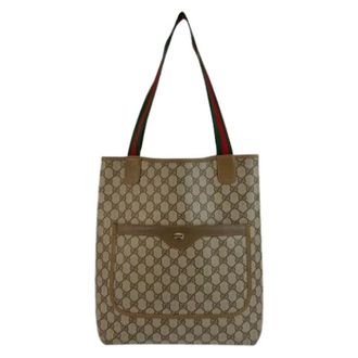 Gucci Bolso Tote Pre-owned de Lona GG Supreme - Pre-owned - Mujer - Marr&oacute;n - ONE SIZE