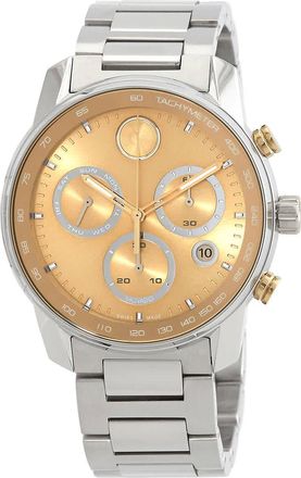 Movado Bold Verso Chronograph Quartz Gold Dial Mens Watch 3600907