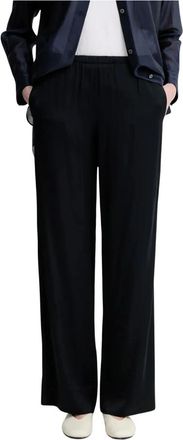 Marc O'Polo Wide Broeken - Dames - Wijde Broeken - Blauw - XS - Broeken