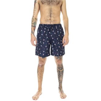 Happy Socks Zwemshorts - Heren - Strandmode - Blauw - XL - Polyester - Badmode