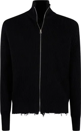 Maison Margiela Frayed Zip Sweatshirt