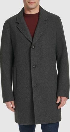 Cole Haan Regular Fit Stretch Wool Coat in Charcoal at Nordstrom Rack, Size X-Large