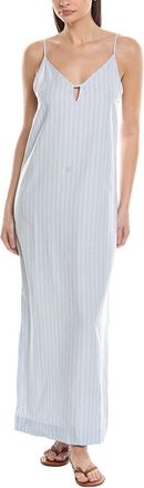 Onia V-Neck Linen-Blend Maxi Dress