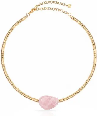 Ettika Turquoise Pendant Bead Necklace in Rose Quartz at Nordstrom