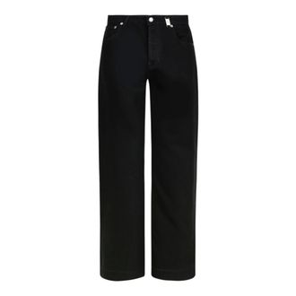 Alexander McQueen Jeans, Heren, Zwart, M, Zwarte wijde pijp jeans