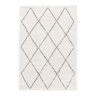 AFK Living Alfombra shaggy estilo bereber suave y voluminosa 200 x 290 cm