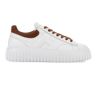 Hogan H-Stripes Sneakers - Heren - Sneakers - Wit - 39 1/2 EU - Leer - Schoenen