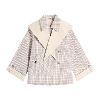 Damson Madder Giacca Corta Reversibile Jerry - - Jackets - Donna - Beige - M