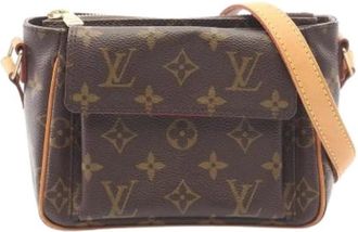 Louis Vuitton Pre-owned Vintage Canvas Cross Body Bag - Dames - Vintage Schoudertas - Bruin - ONE Size - Vintage