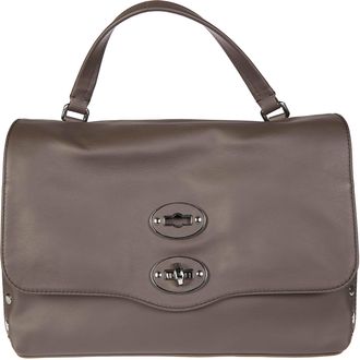 Zanellato Saeta Smooth Structured Leather Shoulder Bag