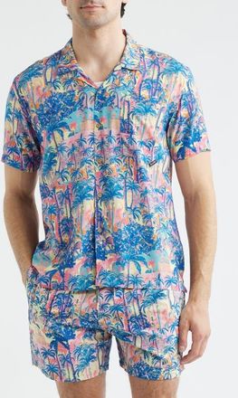 Boardies Havana Print Camp Shirt in Multi at Nordstrom, Size Xx-Large