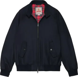 Baracuta Melton G9 Tartan Lined Wool-Blend Jacket