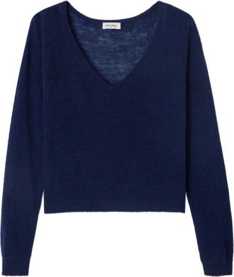 American Vintage Maglione Dumy con scollo a V - Blu