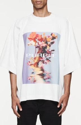 Purple Oversize Graphic T-Shirt in White at Nordstrom Rack, Size Xx-Large